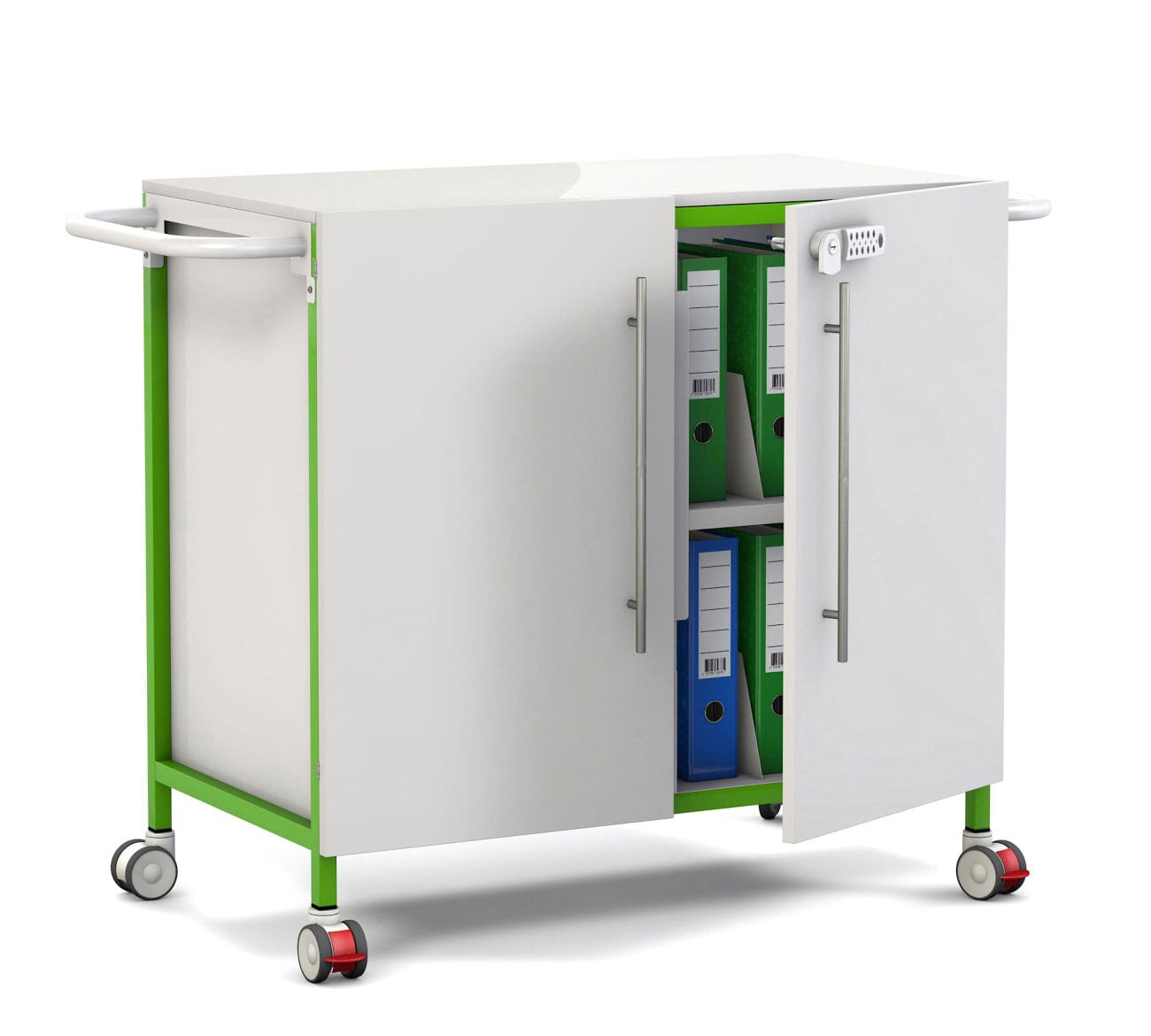 FW3963 Medical Records 1000 shelved locking Green